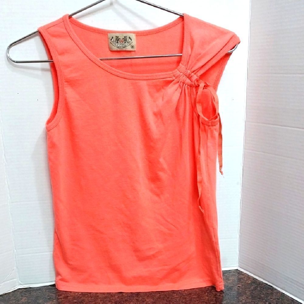 Juicy Couture Pink Tie Front Tank Top